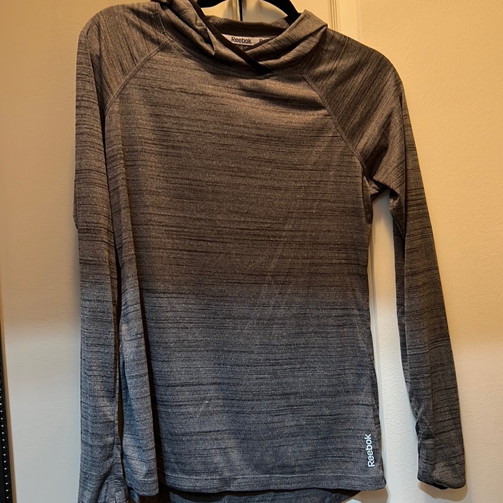 Reebok grey long sleeve pullover